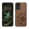 Kwmobile калъф за Xiaomi Redmi Note 12S, кафяв, дърво/силикон, 60692.01