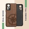 Kwmobile калъф за Xiaomi Redmi Note 12S, кафяв, дърво/силикон, 60692.01