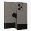 Kwmobile Кейс за Xiaomi Redmi Note 12 Pro 5G, Сив/Черен, Текстил/Силикон, 60736.22