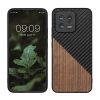 Kwmobile калъф за Xiaomi 13 5G, кафяв/черен, дърво/силикон, 60705.01