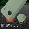 Броня kwmobile за Google Pixel 6a, силикон, зелен, 58567.172