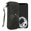 Kwmobile Universal XL Cover - 6.8", текстил, сиво/бяло, 49866.4.13