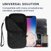 Kwmobile Universal XL Cover - 6.8", текстил, сиво/бяло, 49866.4.13