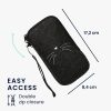 Kwmobile Universal XL Cover - 6.8", текстил, сиво/бяло, 49866.4.13