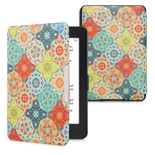 калъф kwmobile за Amazon Kindle Paperwhite 7, Екологична кожа, Многоцветен, 45569.59