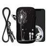 Kwmobile Universal XXL Cover - 7", Неопрен, Черно/Бяло, 58701.5.03