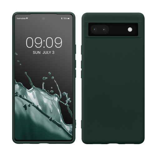 калъф kwmobile за Google Pixel 6a, Силиконов, Зелен, 58053.169