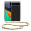 Броня kwmobile за Google Pixel 6, силикон, прозрачен/сив, 55596.21