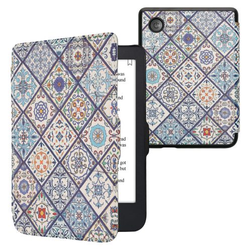 калъф kwmobile за Kobo Clara 2E, Екологична кожа, Многоцветен, 60056.25
