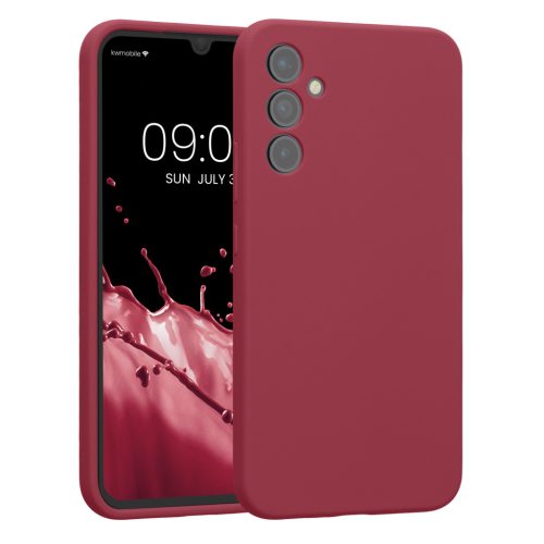 Kwmobile калъф за Samsung Galaxy A34 5G, червен, силиконов, 60807.209