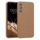 Kwmobile калъф за Samsung Galaxy A34 5G, кремав, силиконов, 60807.246