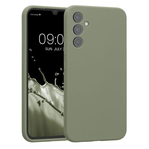 Kwmobile калъф за Samsung Galaxy A34 5G, светло зелен, силиконов, 60807.172