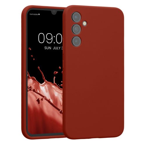 Kwmobile калъф за Samsung Galaxy A34 5G, червен, силиконов, 60807.248
