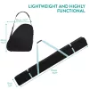 Set huse schi si clapari Navaris, geanta schi 170 cm, compartiment clapari 42x38x22 cm, negru, textil