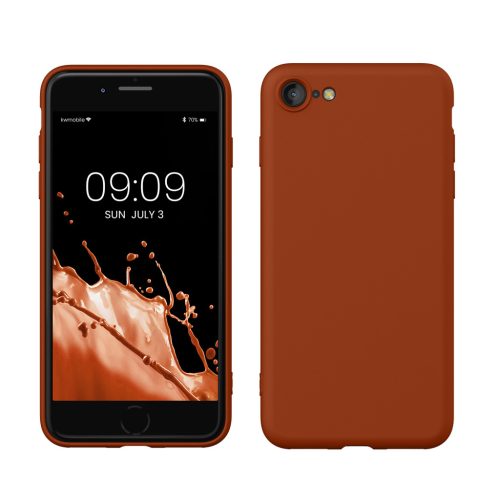 Kwmobile калъф за Apple iPhone SE (2022)/iPhone SE (2020)/iPhone 8, кафяв, силиконов, 49979.249