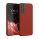 Калъф Kwmobile за Samsung Galaxy S21, кафяв, силикон, 54056.248