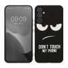 Kwmobile калъф за Samsung Galaxy A34 5G, черен/бял, силиконов, 61245.01