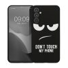 Kwmobile калъф за Samsung Galaxy A34 5G, черен/бял, силиконов, 61245.01
