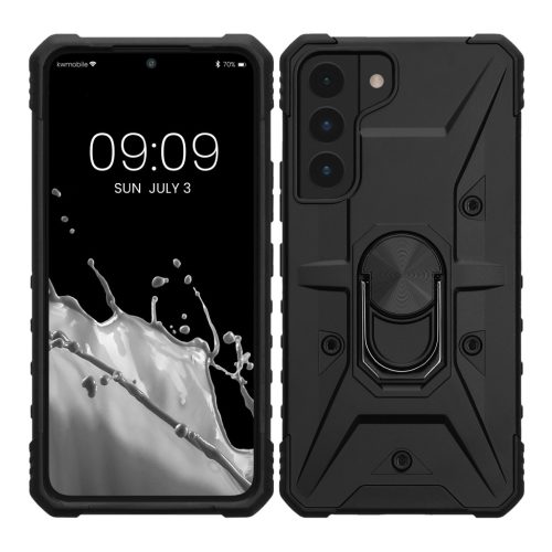 Kwmobile калъф за Samsung Galaxy S22, черен, поликарбонат, 61252.01