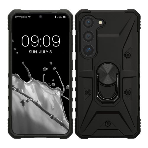 Kwmobile калъф за Samsung Galaxy S23, черен, поликарбонат, 61249.01