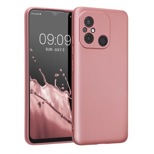 Kwmobile калъф за Xiaomi Redmi 12C, розов, силиконов, 61262.31
