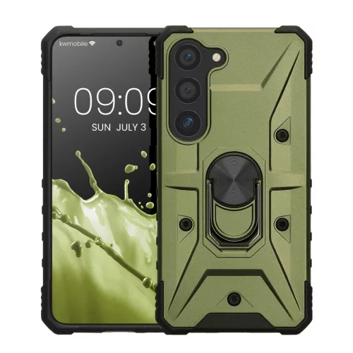 Kwmobile калъф за Samsung Galaxy S23, зелен, поликарбонат, 61249.17