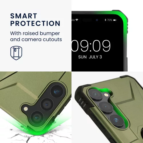 Kwmobile калъф за Samsung Galaxy S23, зелен, поликарбонат, 61249.17