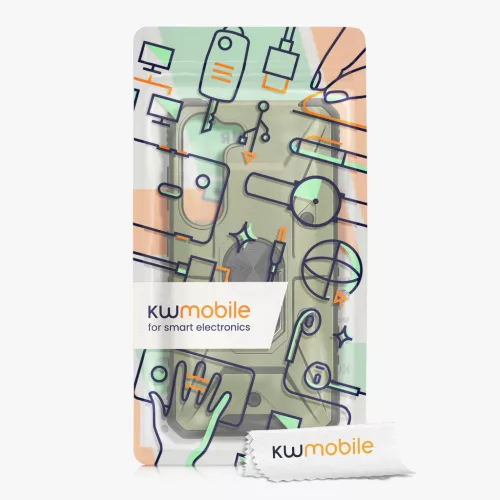 Kwmobile калъф за Samsung Galaxy S23, зелен, поликарбонат, 61249.17