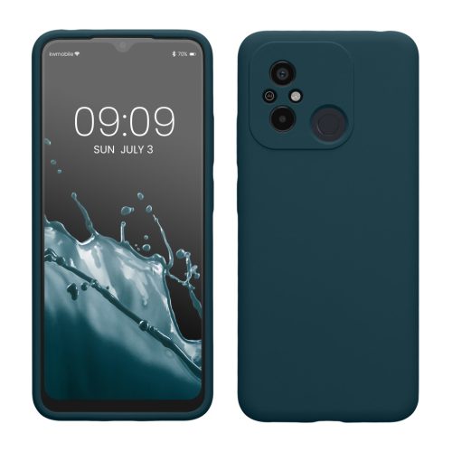 Kwmobile калъф за Xiaomi Redmi 12C, син, силиконов, 61263.57