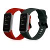 Комплект от 2 kwmobile каишки за Huawei Band 4, силикон, зелено/червено, 59802.04