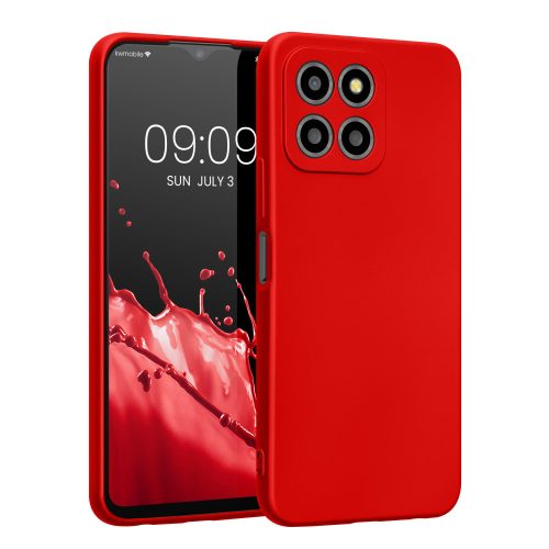 Калъф Kwmobile за Honor X8 5G/X6/70 Lite, червен, силикон, 59880.36
