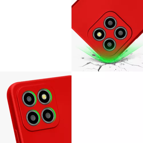 Калъф Kwmobile за Honor X8 5G/X6/70 Lite, червен, силикон, 59880.36