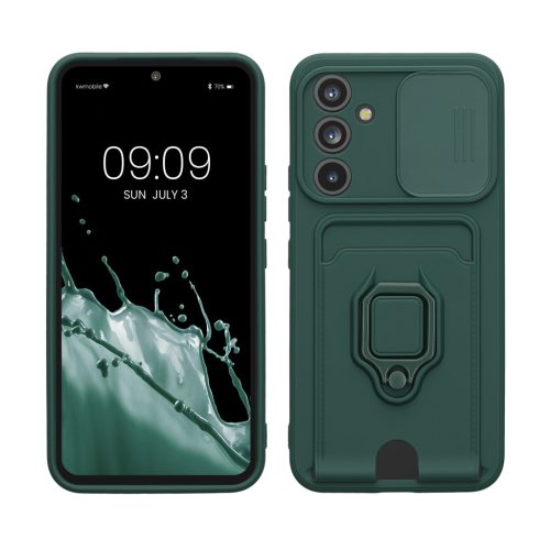 Kwmobile калъф за Samsung Galaxy A54 5G, тъмнозелен, силиконов, 61339.169