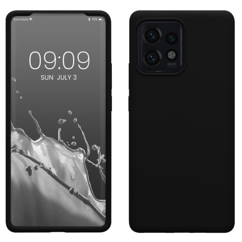 Kwmobile Кейс за Motorola Edge 40 Pro/Edge Plus (2023), Черен, Силиконов, 61344.01