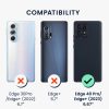 Kwmobile Кейс за Motorola Edge 40 Pro/Edge Plus (2023), Черен, Силиконов, 61344.01