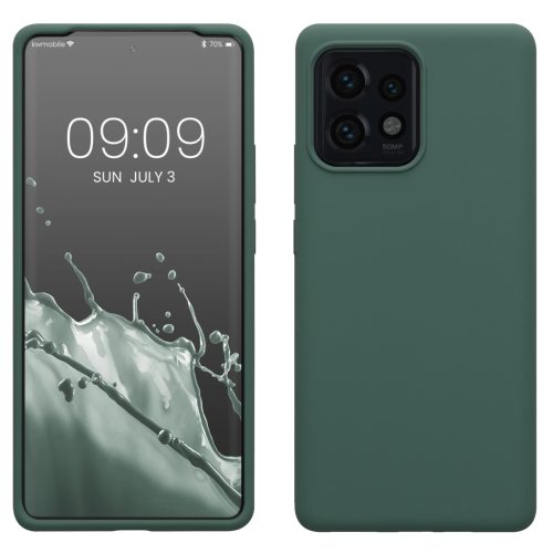 Kwmobile калъф за Motorola Edge 40 Pro/Edge Plus (2023), зелен, силиконов, 61344.166