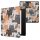 калъф kwmobile за Amazon Kindle Oasis 10, Екологична кожа, Многоцветен, 49417.40