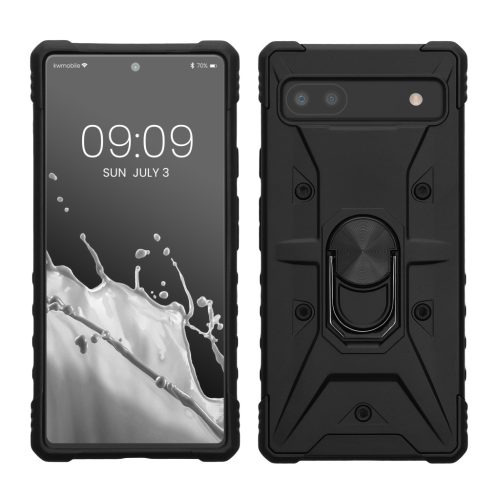 Kwmobile калъф за Google Pixel 6a, черен, поликарбонат, 61359.01