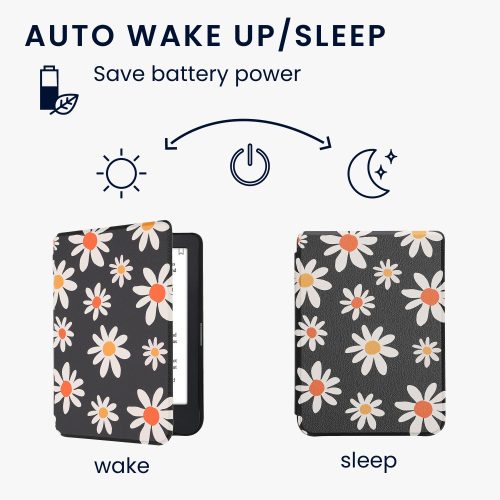 калъф kwmobile за Kobo Clara 2E, Екологична кожа, Многоцветен, 60056.26