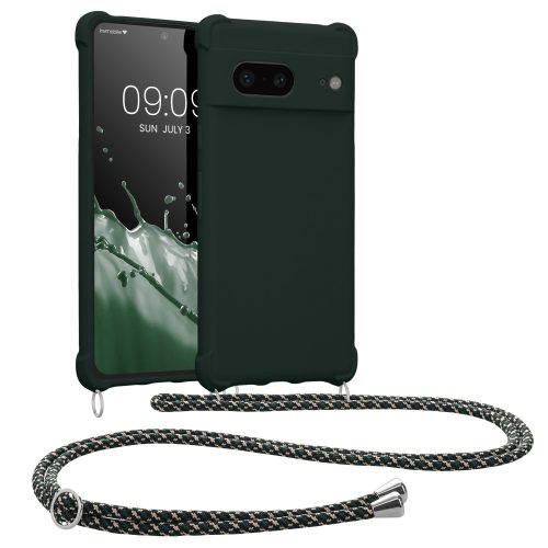 Калъф Kwmobile за Google Pixel 7, зелен, силикон, 59966.169