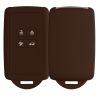Калъф за автомобилен ключ Kwmobile за Renault/Dacia 4 бутона, Keyless Go, черен, силикон, 48035.247