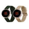 Комплект от 2 каишки Kwmobile за Garmin Venu 2S, сиво/зелено, силикон, 55152.03