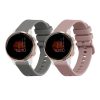 Комплект от 2 каишки Kwmobile за Garmin Venu 2S, розово/сиво, силикон, 55152.02