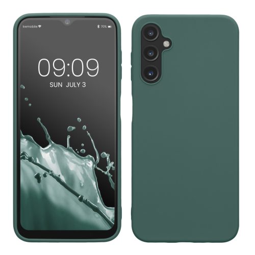 Kwmobile калъф за Samsung Galaxy A14 5G, зелен, силиконов, 61462.171