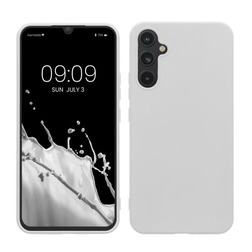 Kwmobile калъф за Samsung Galaxy A34 5G, бял, силиконов, 60809.48