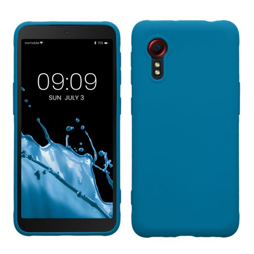 Kwmobile калъф за Samsung Galaxy Xcover 5, син, силиконов, 54536.228