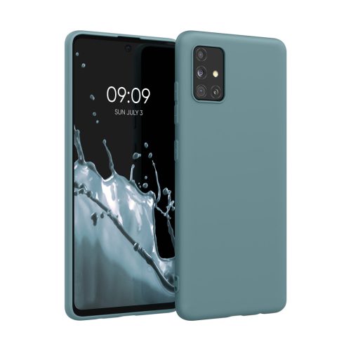 Kwmobile калъф за Samsung Galaxy A51, зелен, силиконов, 51196.206