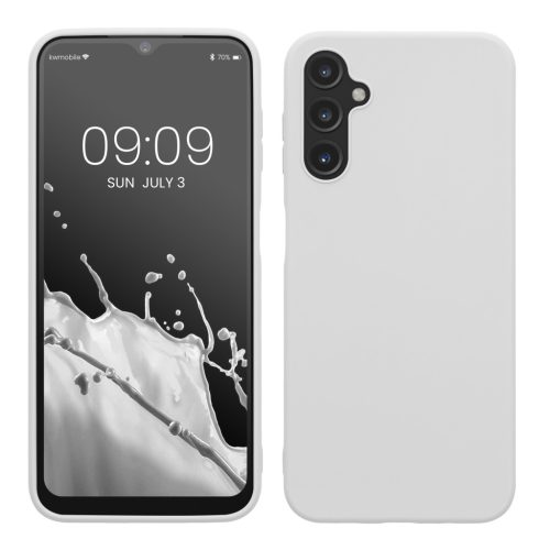 Kwmobile калъф за Samsung Galaxy A14 5G, бял, силиконов, 61462.48