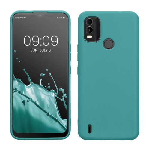 Kwmobile калъф за Nokia C21 Plus, син, силиконов, 61460.57