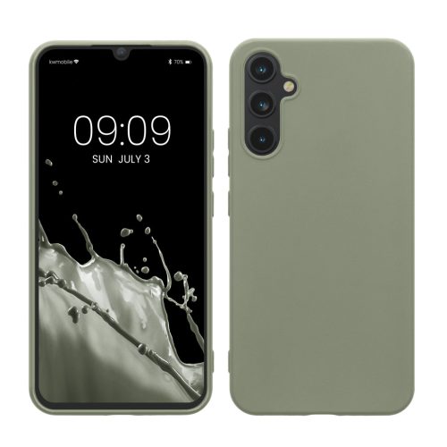 Kwmobile калъф за Samsung Galaxy A34 5G, светло зелен, силиконов, 60809.172